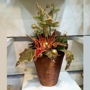 christmas-flower-pot-decor-bronze